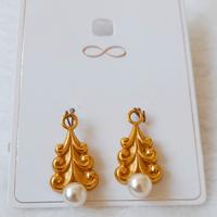 Perle orecchini pendenti alberello natalizio