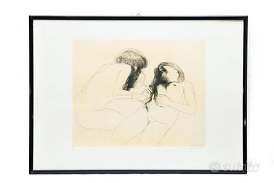 Emilio Greco Roma 1982 Acquaforte 51/90 con 