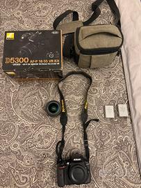 Nikon d5300+obiettivo AF-P18-55mm VR