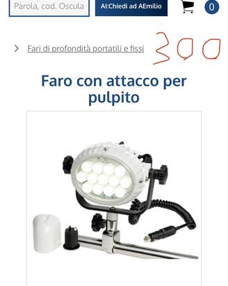 Faro orientabile presa 12 volt