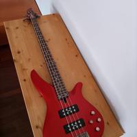 basso yamaha rbx374 metallic red