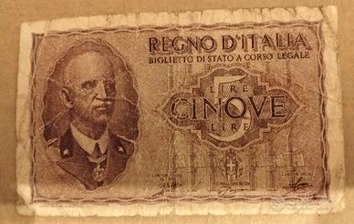 Italia-5 lire(23/04/1944)