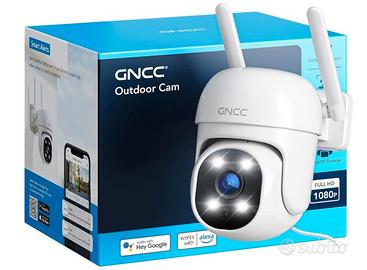 Telecamera Wi-Fi Esterno 1080P, 360° PTZ, IP65, GK
