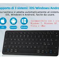 Qulose Tastiera Wireless Ricaricabile