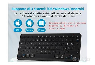 Qulose Tastiera Wireless Ricaricabile