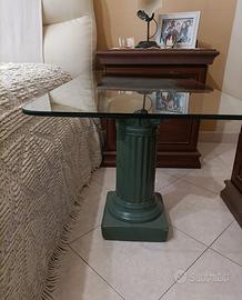 tavolino salotto piano in vetro