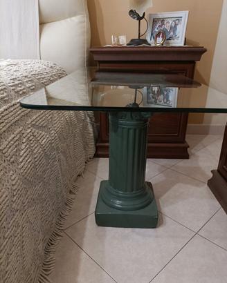 tavolino salotto piano in vetro