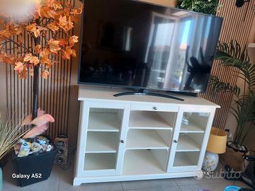 mobiletto  TV con ante in vetro 