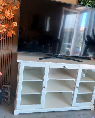 mobiletto  TV con ante in vetro 