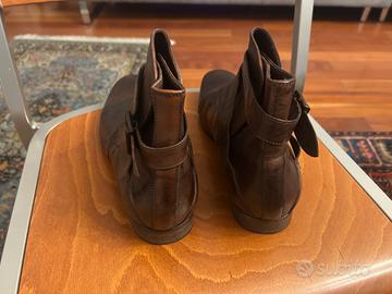 Scarpe uomo stivaletto in pelle