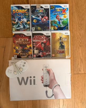 Nintendo Wii + classic controller + 6 giochi