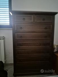 Mobile cassettiera in legno