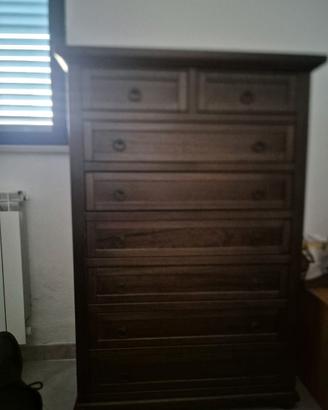 Mobile cassettiera in legno