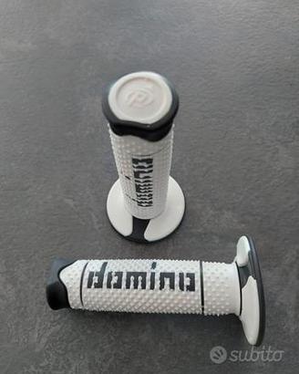 MANOPOLE MOTO SCOOTER DOMINO BIANCO NERO