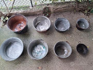 Set di pentole in rame