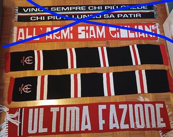 5 sciarpe Ultras Trieste Triestina Curva Furlan