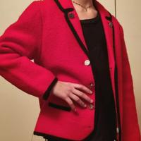 Giacca bambina lana cotta rossa