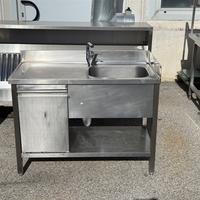 Lavello acciaio inox 1 buca 120x60