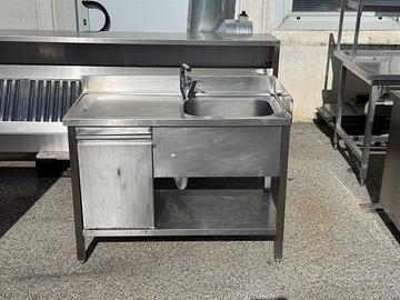 Lavello acciaio inox 1 buca 120x60