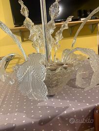 Lampadario Murano e centrotavola