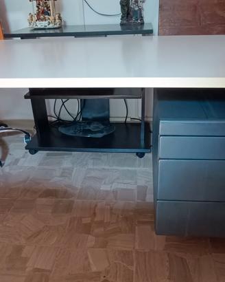 Scrivania ufficio con cassettiera 160x80x73
