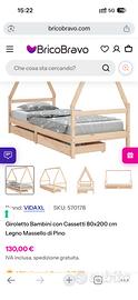 Letto bambini Capanna montessoriano