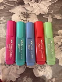 Set 5 evidenziatori Faber-Castell