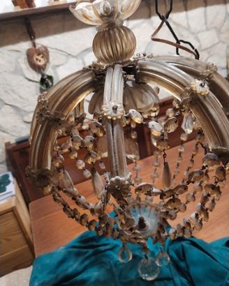 lampadario vintage gocce