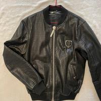 Giacca in pelle pitonata philipp plein