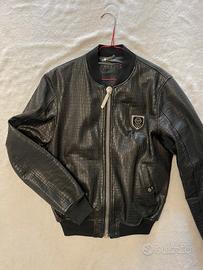 Giacca in pelle pitonata philipp plein