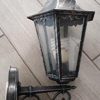 lampione da esterno nero melange metallo