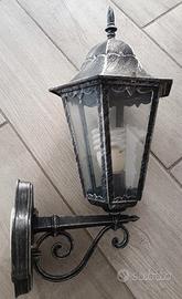 lampione da esterno nero melange metallo