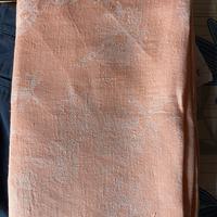 Tovaglia in lino di  fiandra. Rosa salmone .
