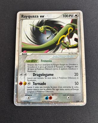 Carta Pokémon Rayquaza ex 039 promo NM ita