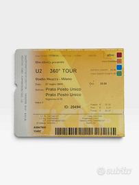 Biglietto U2 360 Tour Milano 2009 San Siro