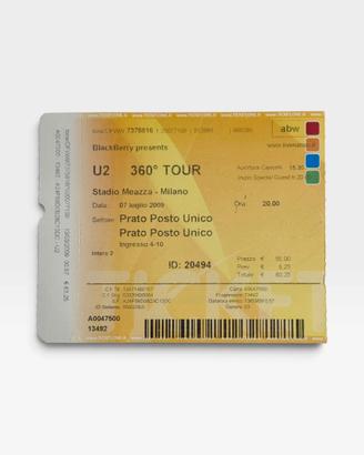 Biglietto U2 360 Tour Milano 2009 San Siro