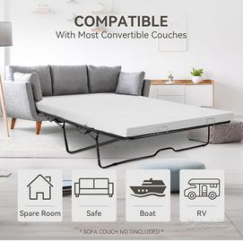 materasso matrimoniale divano letto Memory 