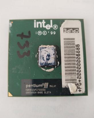 Processore Intel Pentium III  733 MHZ, 256K Cache,