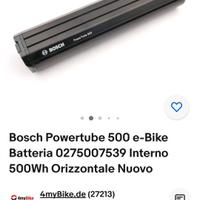 Bosch Powertube 500 e-Bike Batteria Int