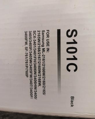SV3ND0 Toner Samsung S101C Nero  Nuovo Sigillato  