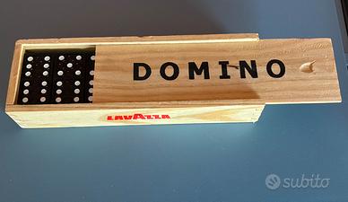 Set di domino vintage in legno Lavazza