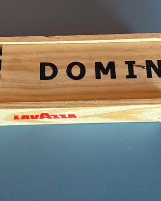 Set di domino vintage in legno Lavazza