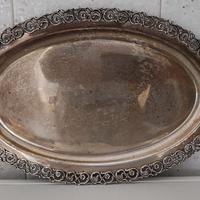 Vassoio in argento fine '800 - primi '900