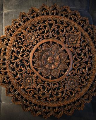 Pannello Murale Mandala in Legno