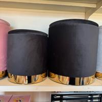 Pouf contenitore nero