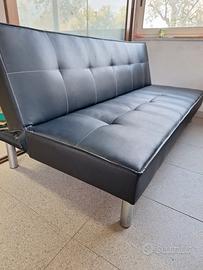 divanetto in ecopelle nero 