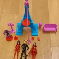 Miraculous 3 bambole più torre eiffel