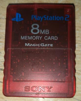 Memory Card Rossa PS2 8MB MagicGate Sony