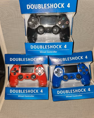 controller Joystick ps4 Nero Rosso Blu