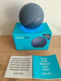 Amazon Alexa Echo dot 5 blu ULTIMA GENERAZIONE 